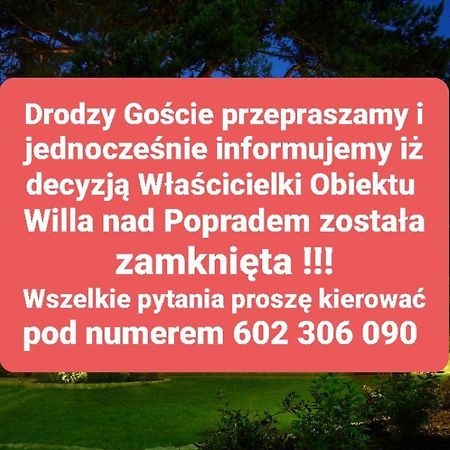 Bed and Breakfast Willa Nad Popradem à Piwniczna-Zdroj Extérieur photo