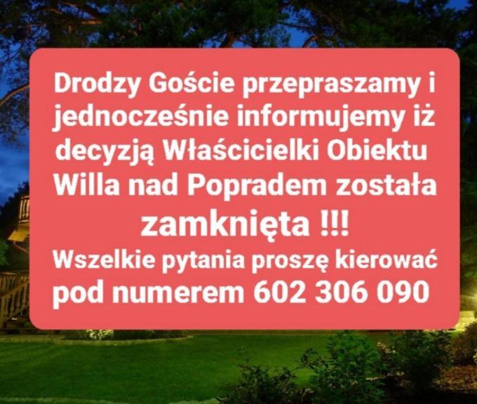 Bed and Breakfast Willa Nad Popradem à Piwniczna-Zdroj Extérieur photo